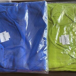 Newport News Blue and Green Tank Tops